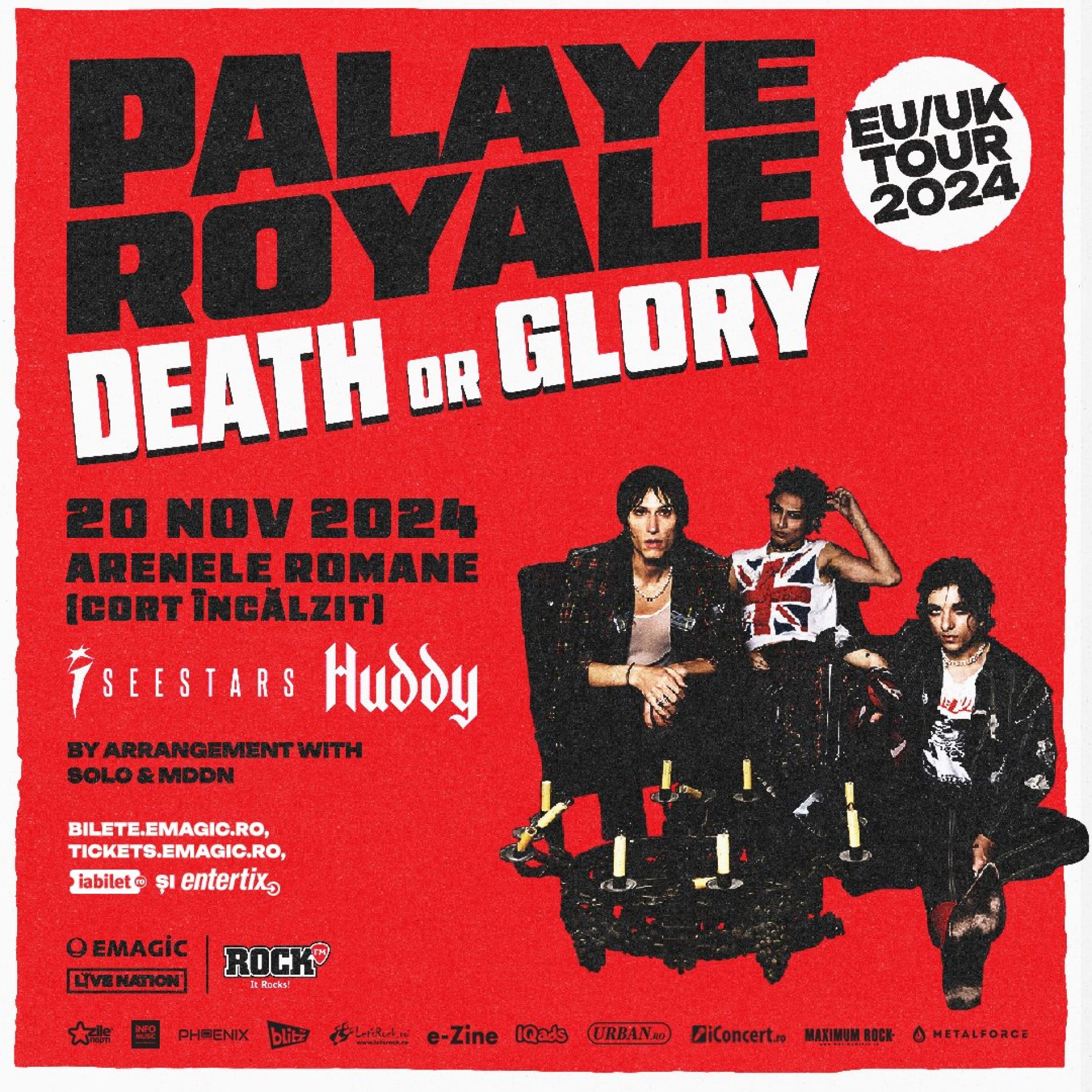 Palaye Royale la Arenele Romane pe 20 noiembrie