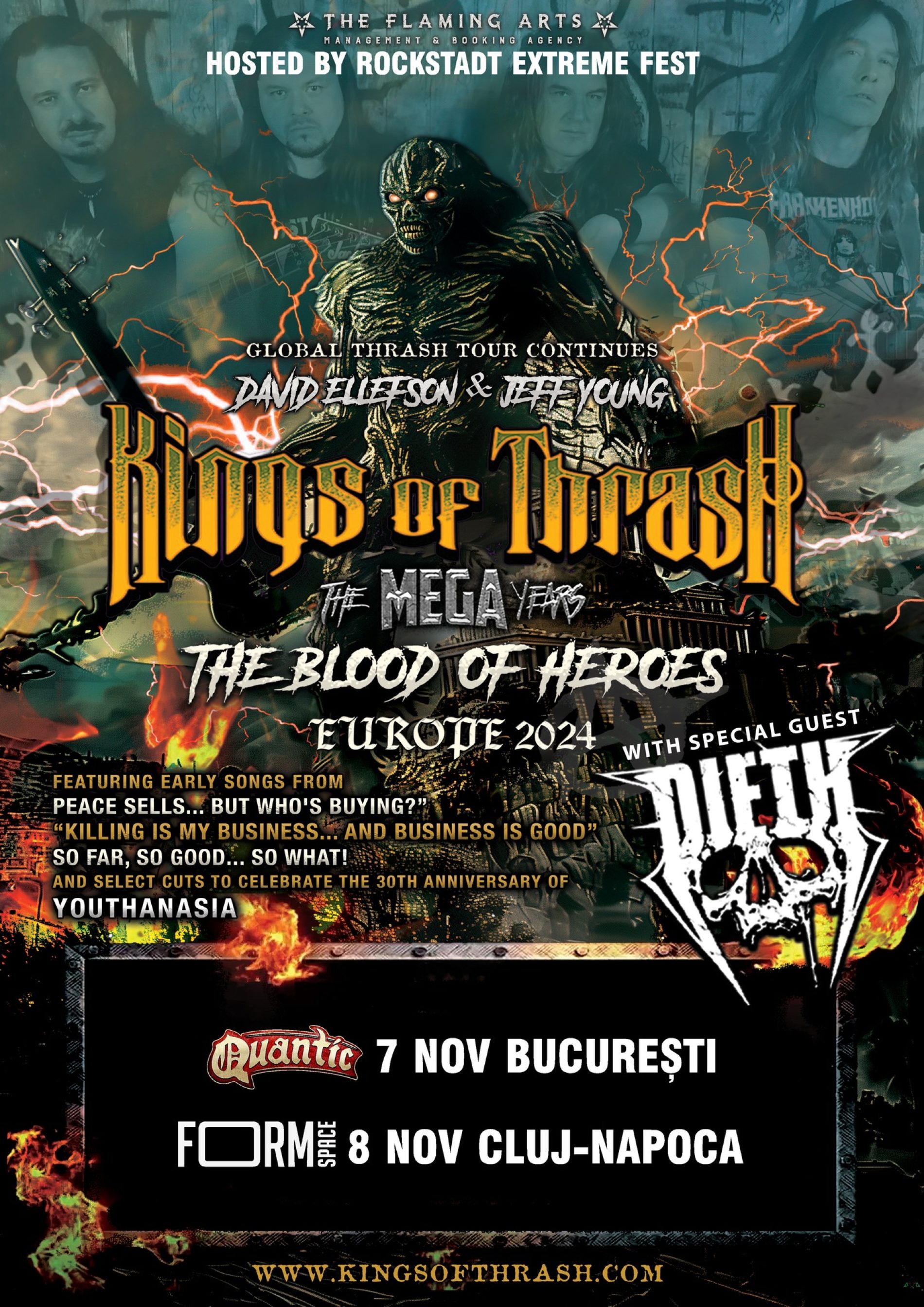 Două concerte Kings of Thrash în România