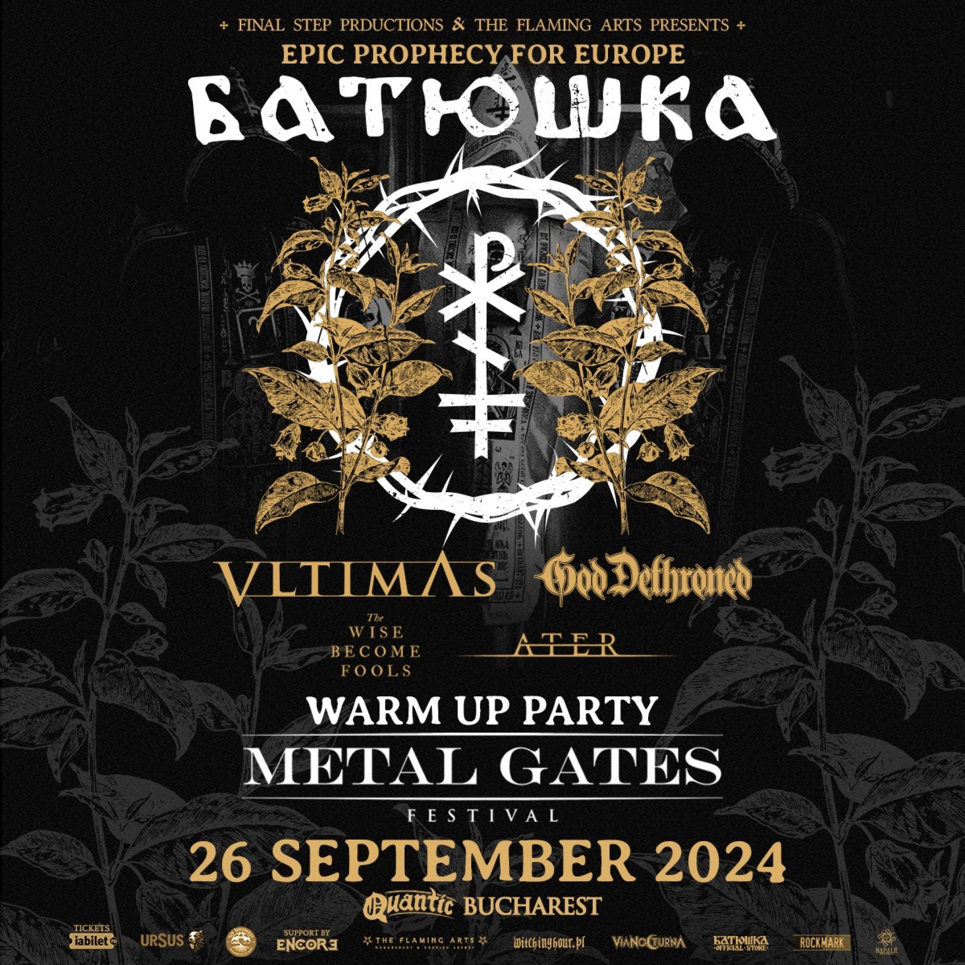 Metal Gates Festival Warm-up Party în Quantic cu Batushka, VLTIMAS și God Dethroned