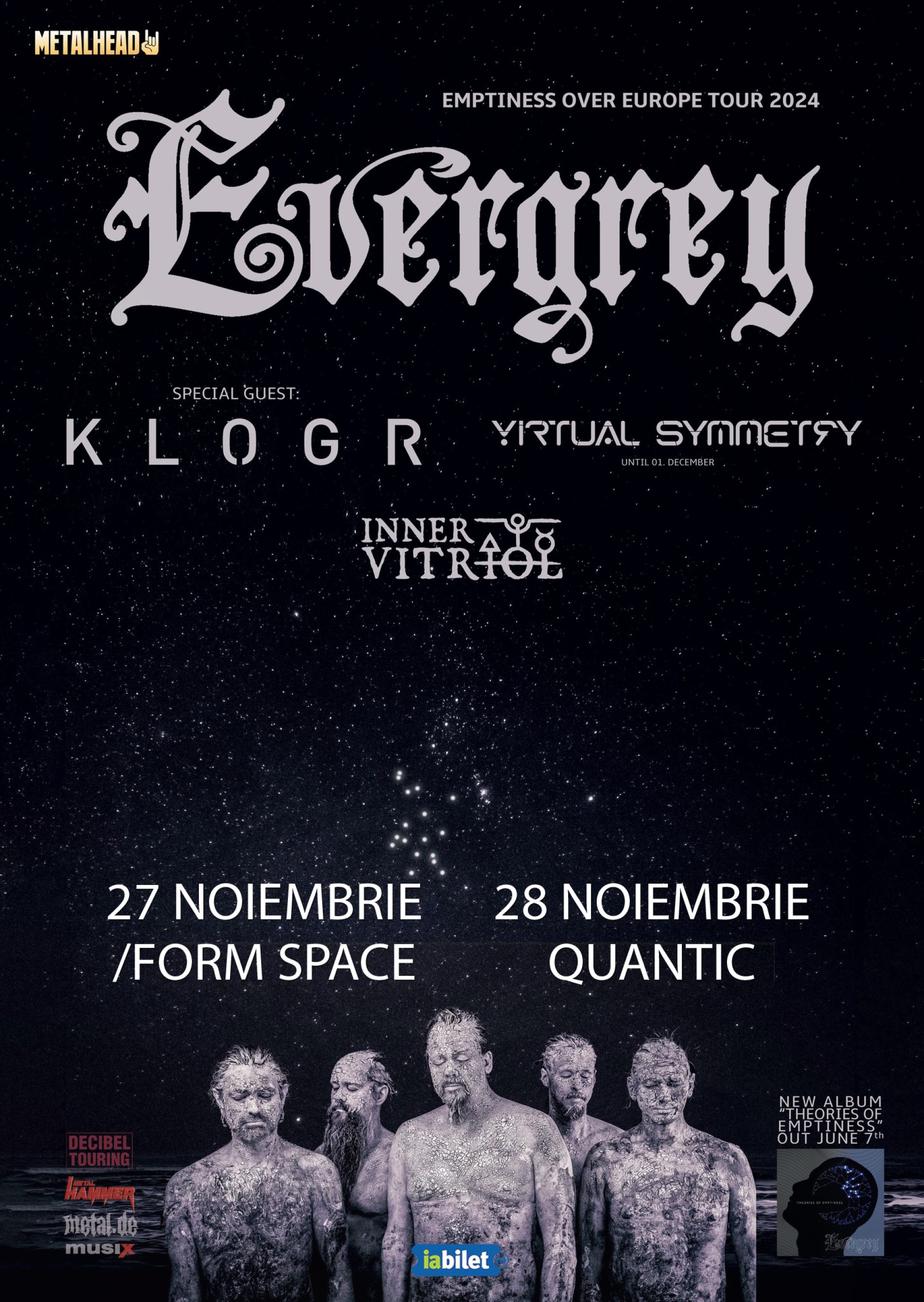 Inner Vitriol va deschide concertele Evergrey din România
