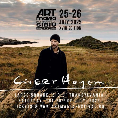 Sivert Høyem pe scena ARTmania 2025, în Piața Mare din Sibiu