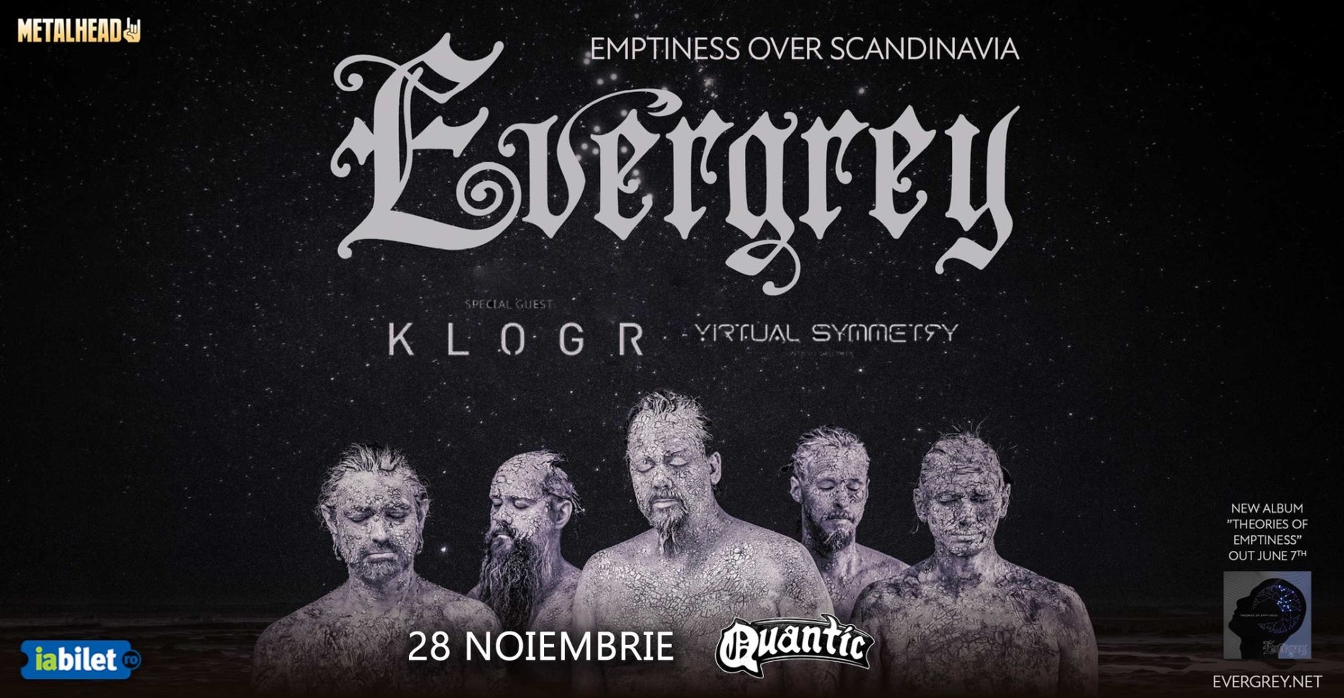 Galerie foto concert Evergrey, Klogr și Virtual Symmetry în Quantic