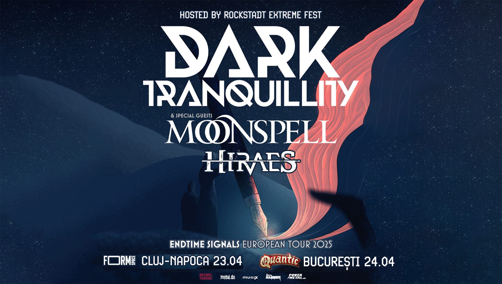 Galerie foto concert Dark Tranquillity, Moonspell și Hiraes în Quantic
