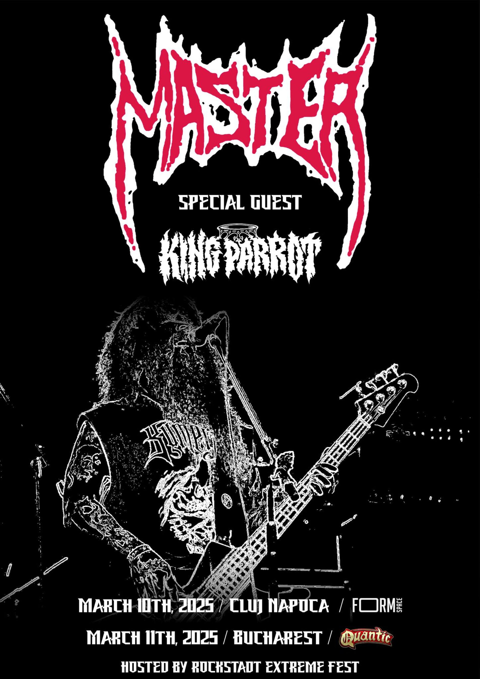 Master și King Parrot vor concerta în București și Cluj-Napoca
