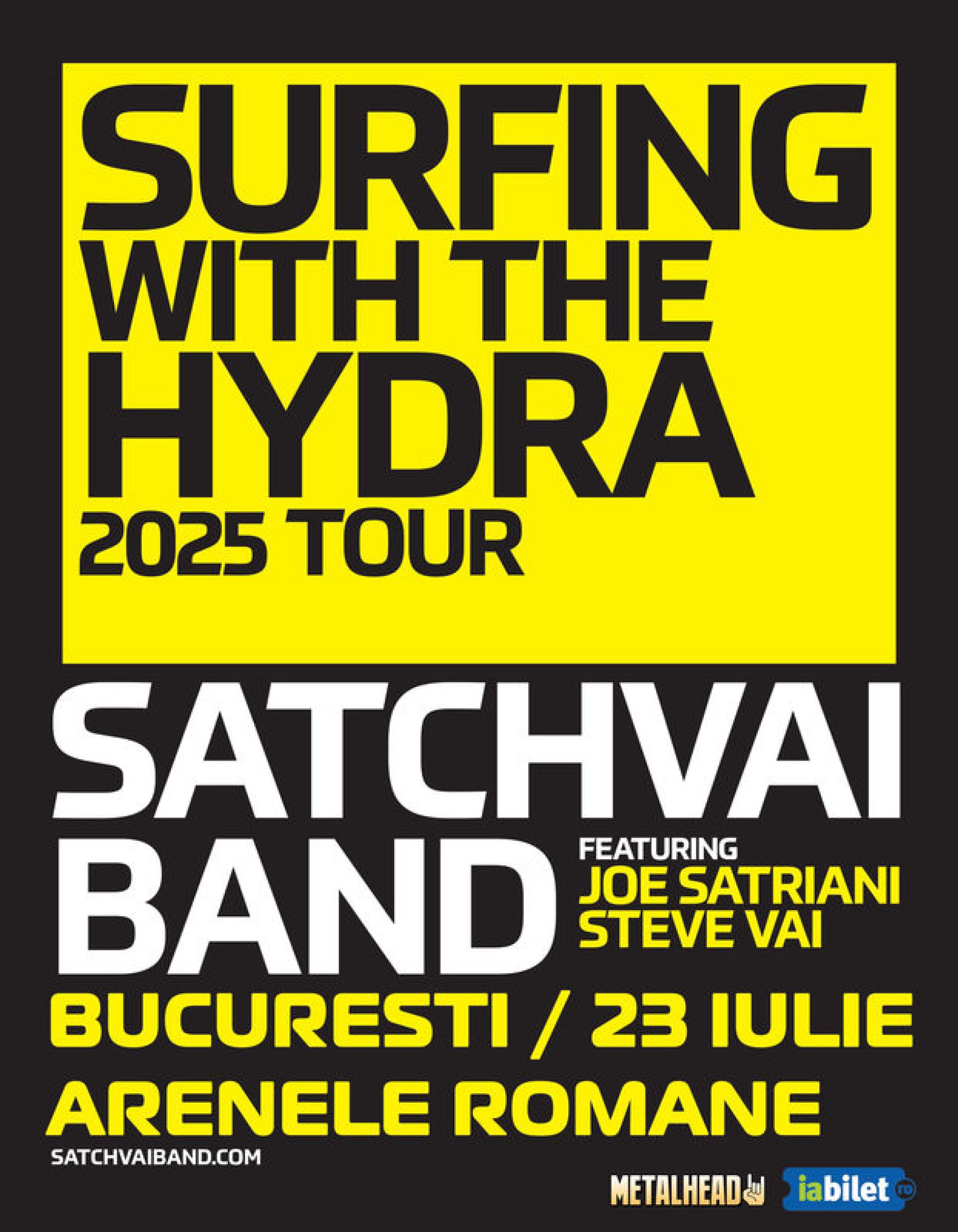 Joe Satriani, Steve Vai & SatchVai Band la Arenele Romane: Program și reguli de acces