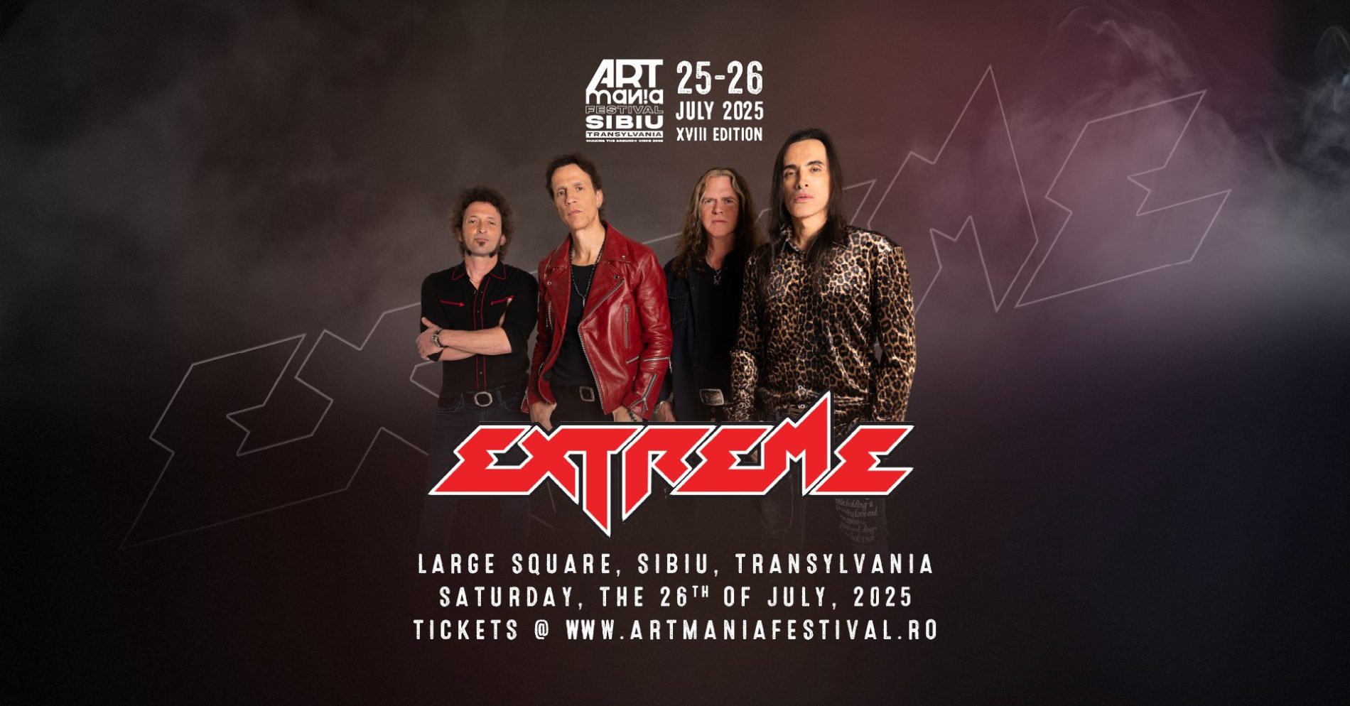 Extreme, cap de afiș la ARTmania Festival 2025