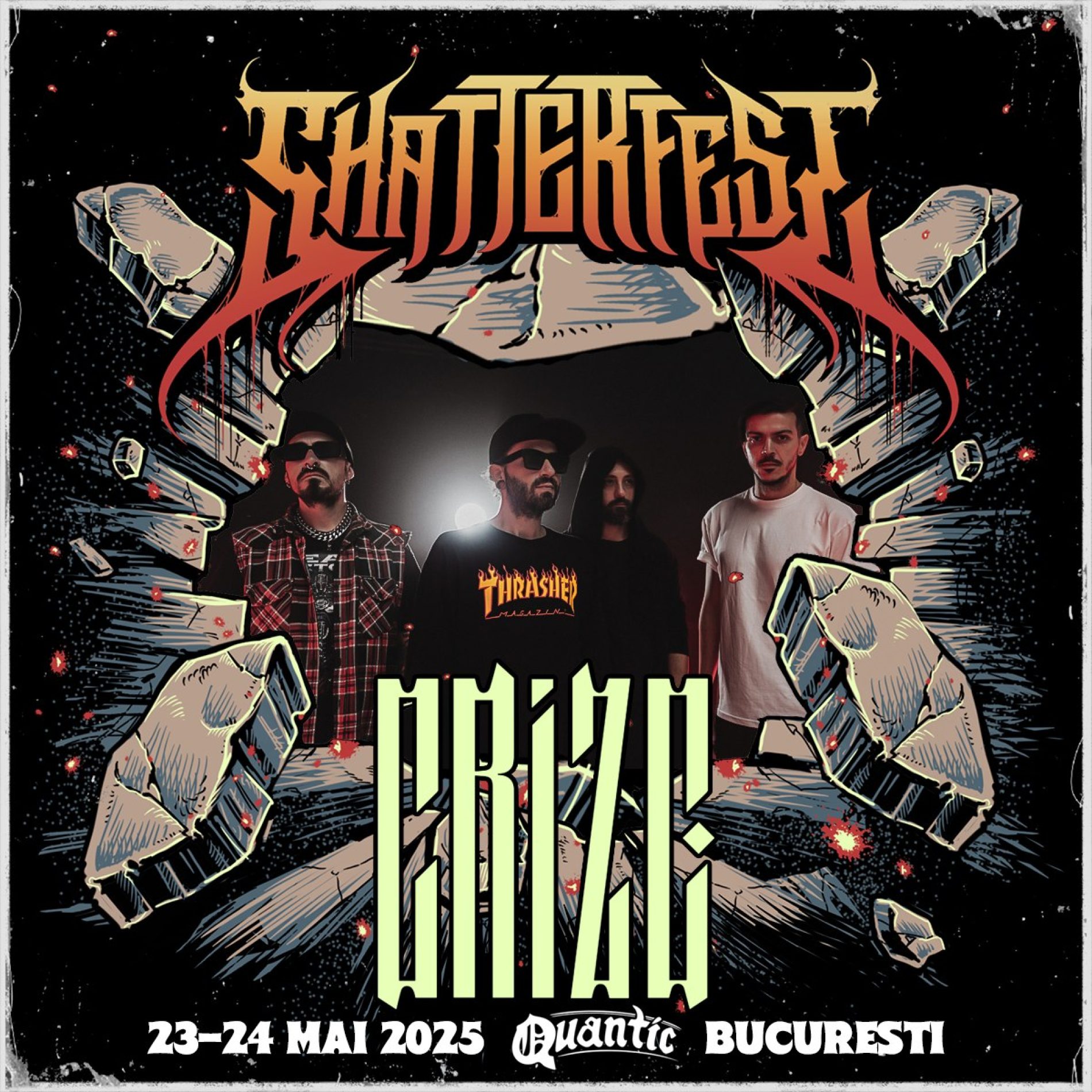 Noul festival ShatterFest 2025, dedicat genurilor metalcore și deathcore, se va desfășura în Quantic
