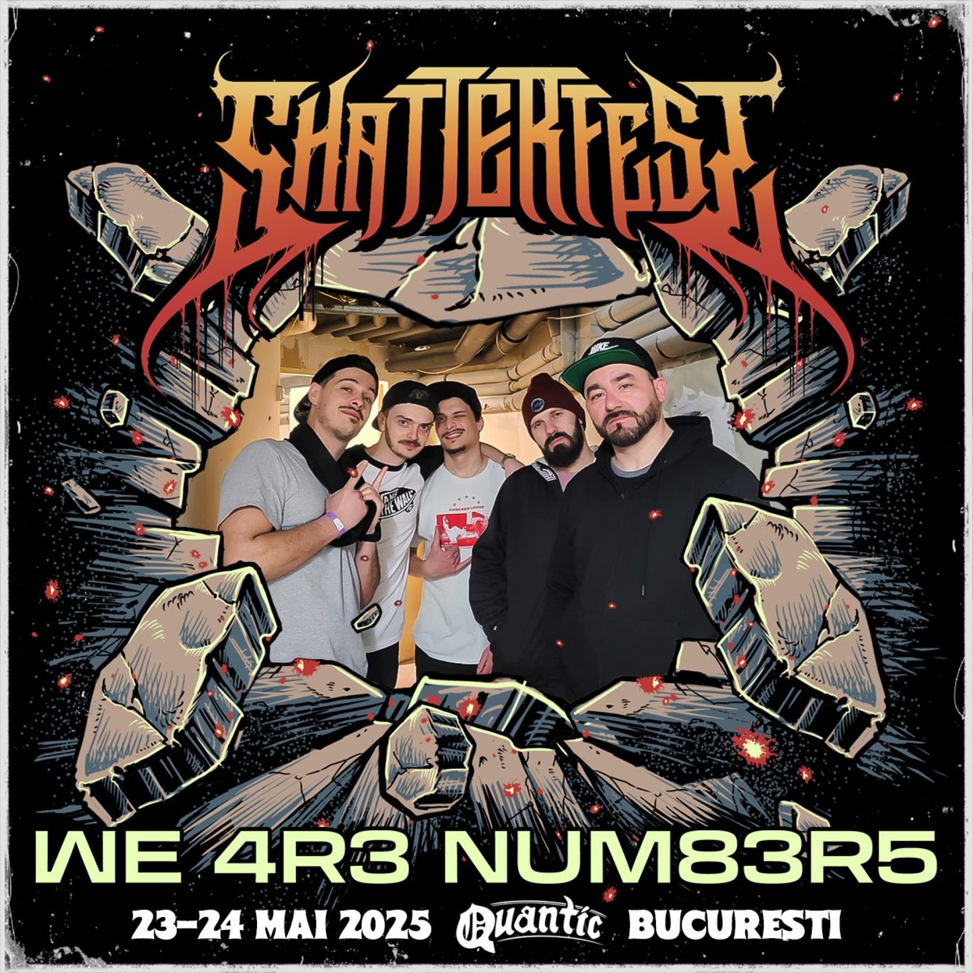 Noul festival ShatterFest 2025, dedicat genurilor metalcore și deathcore, se va desfășura în Quantic
