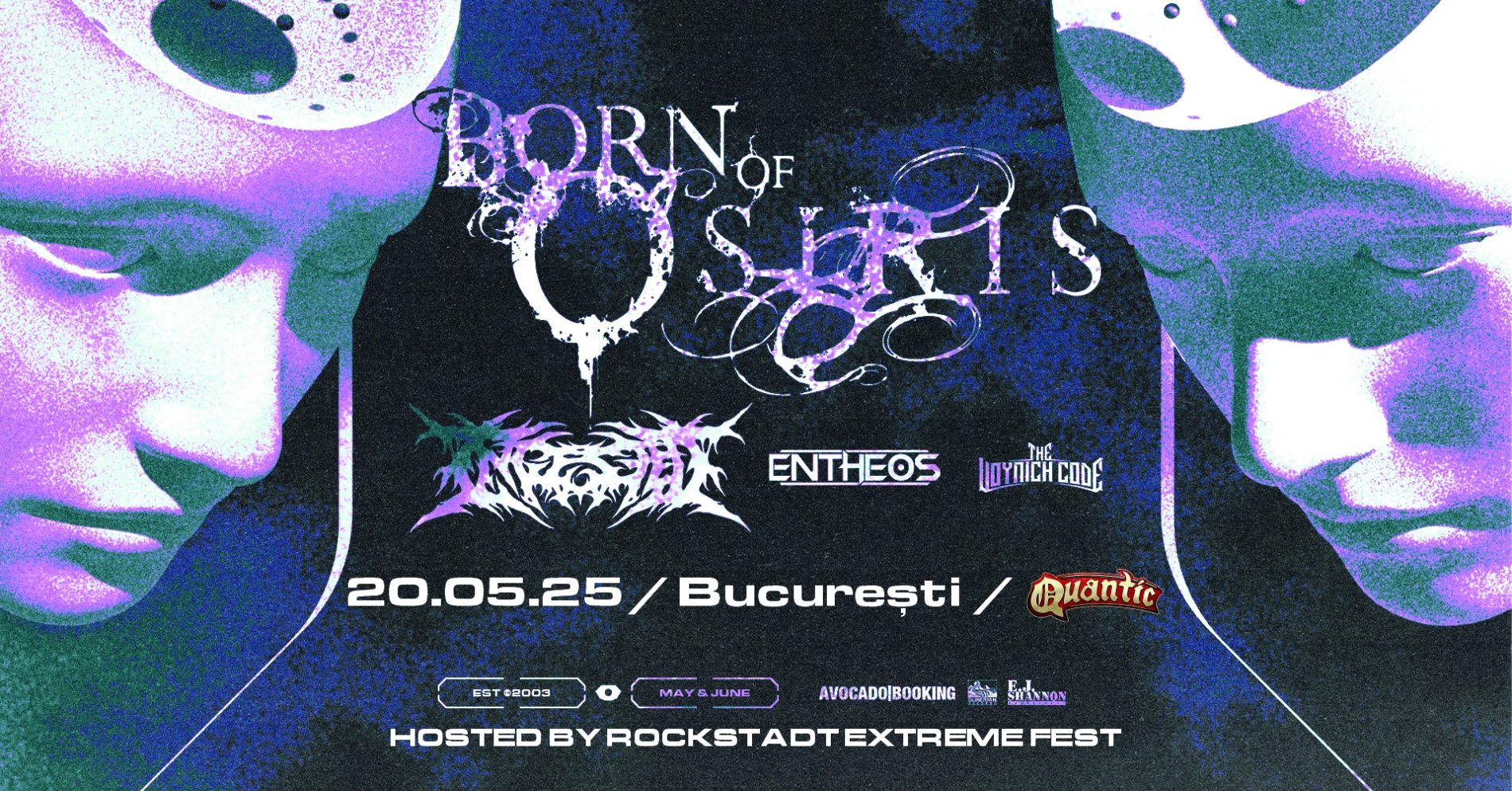 Galerie foto concert Born of Osiris, Ingested, Entheos și The Voynich Code în Quantic