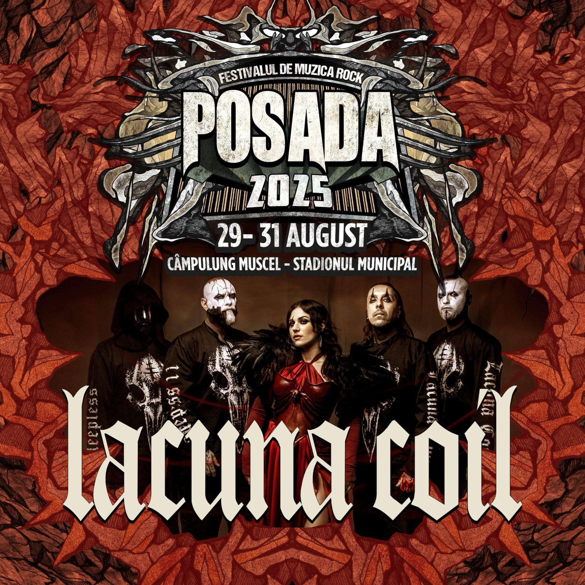 Lacuna Coil, superstarurile metalului italian, vin la Posada Rock Festival 2025 cu un show epic