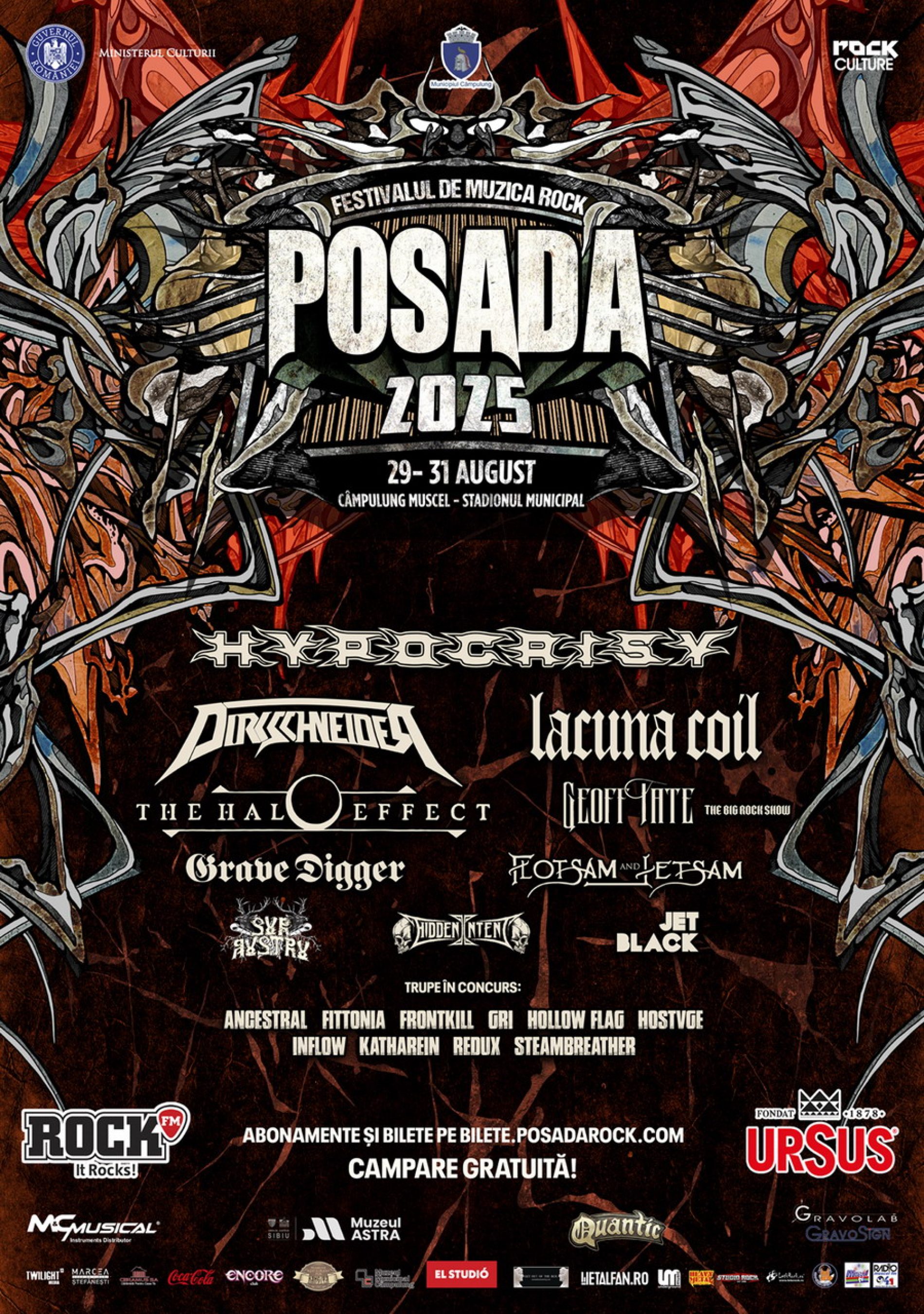 Ultimele trupe confirmate, program complet și bilete pentru o zi la Posada Rock Festival 2025