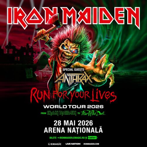Anthrax deschide concertul Iron Maiden de la București