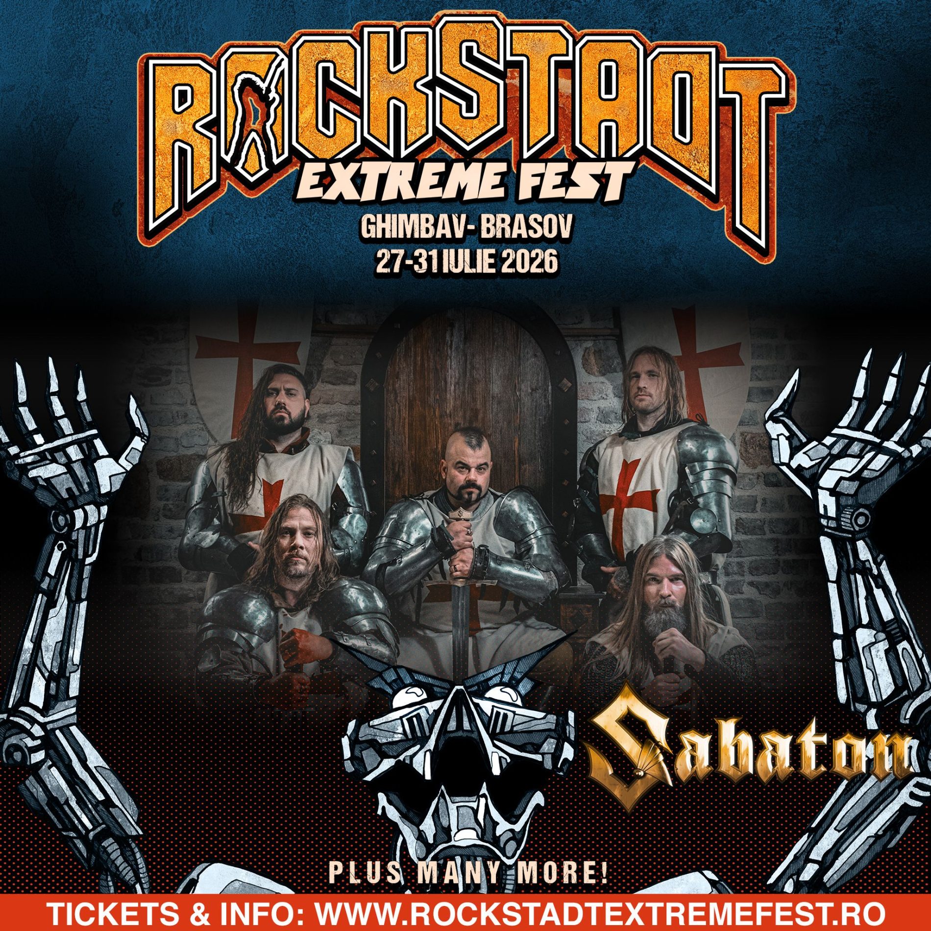 Sabaton va concerta la Rockstadt Extreme Fest 2026