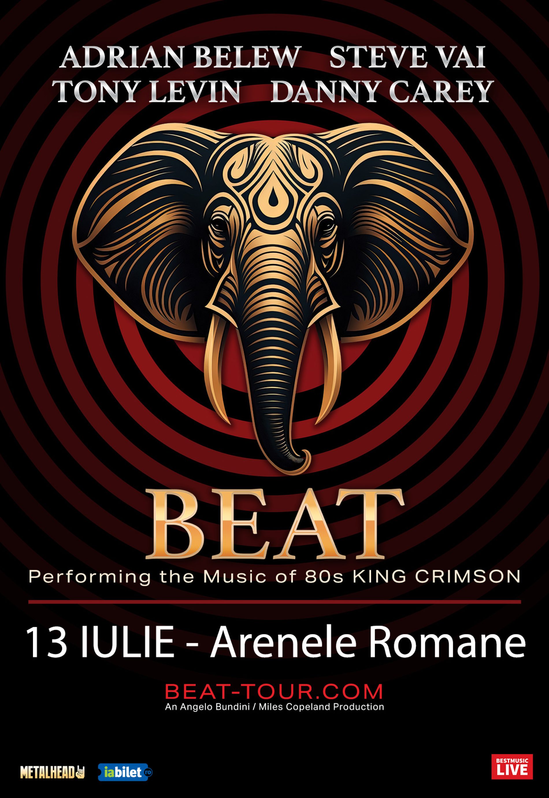 Supergrupul BEAT aduce piesele King Crimson la Arenele Romane