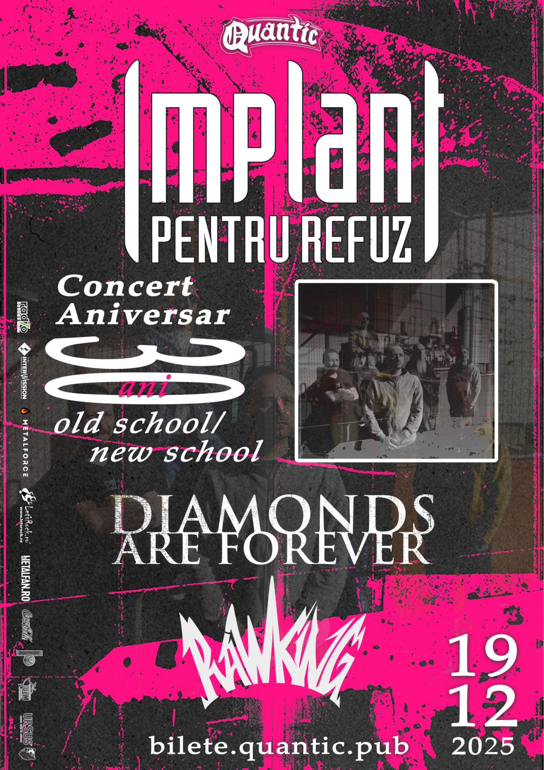 Implant Pentru Refuz va susține concertul aniversar de 30 de ani în Quantic