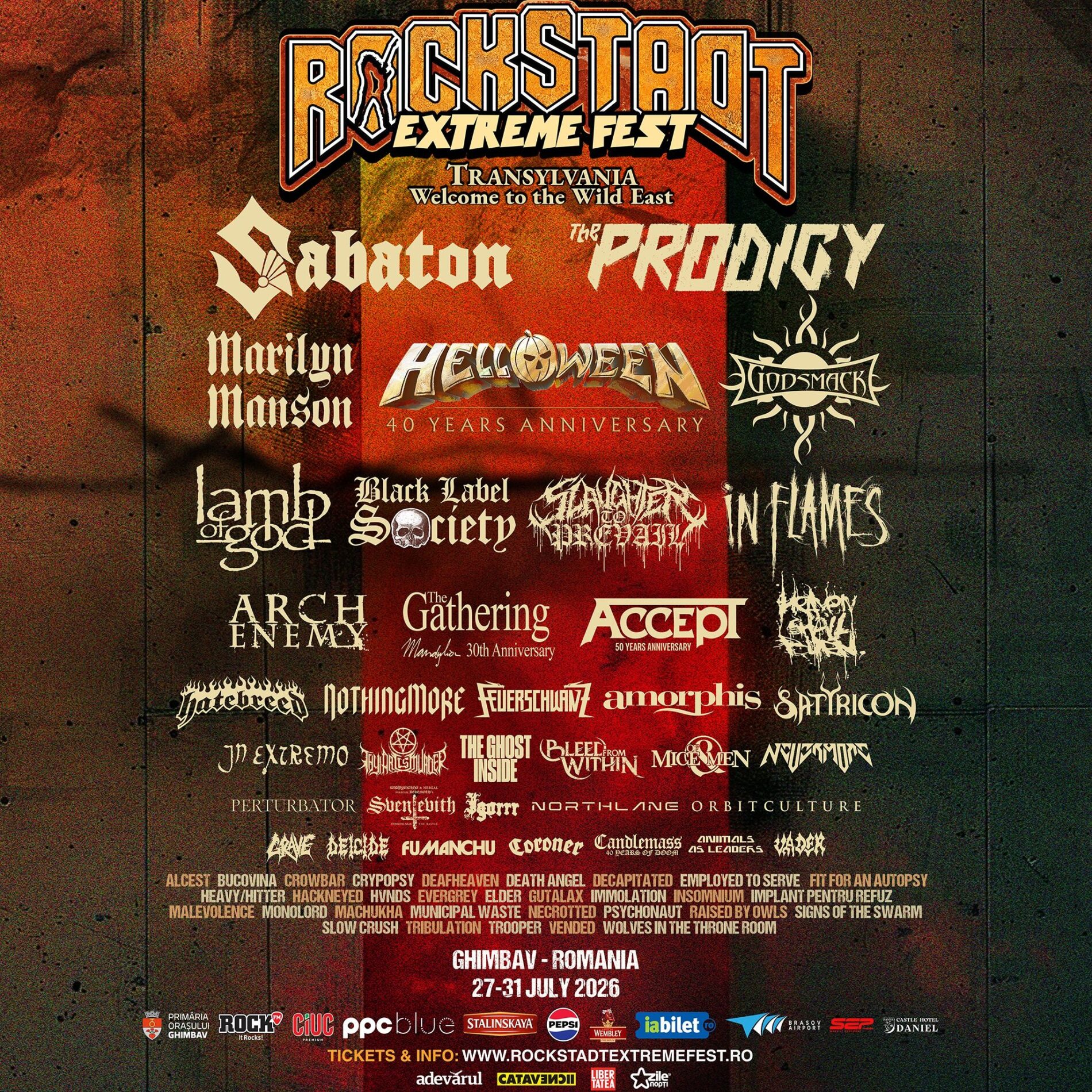 The Prodigy, Animals as Leaders și Insomnium confirmate la Rockstadt Extreme Fest 2026