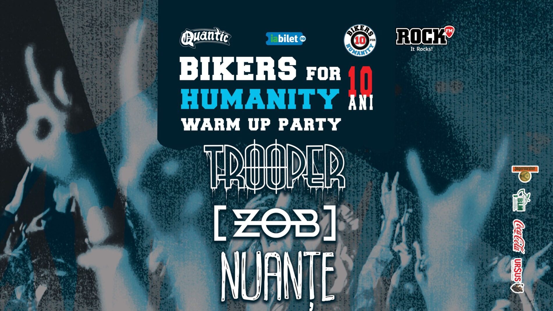 Galerie foto Bikers for Humanity 10 Ani Warm Up Party în Quantic