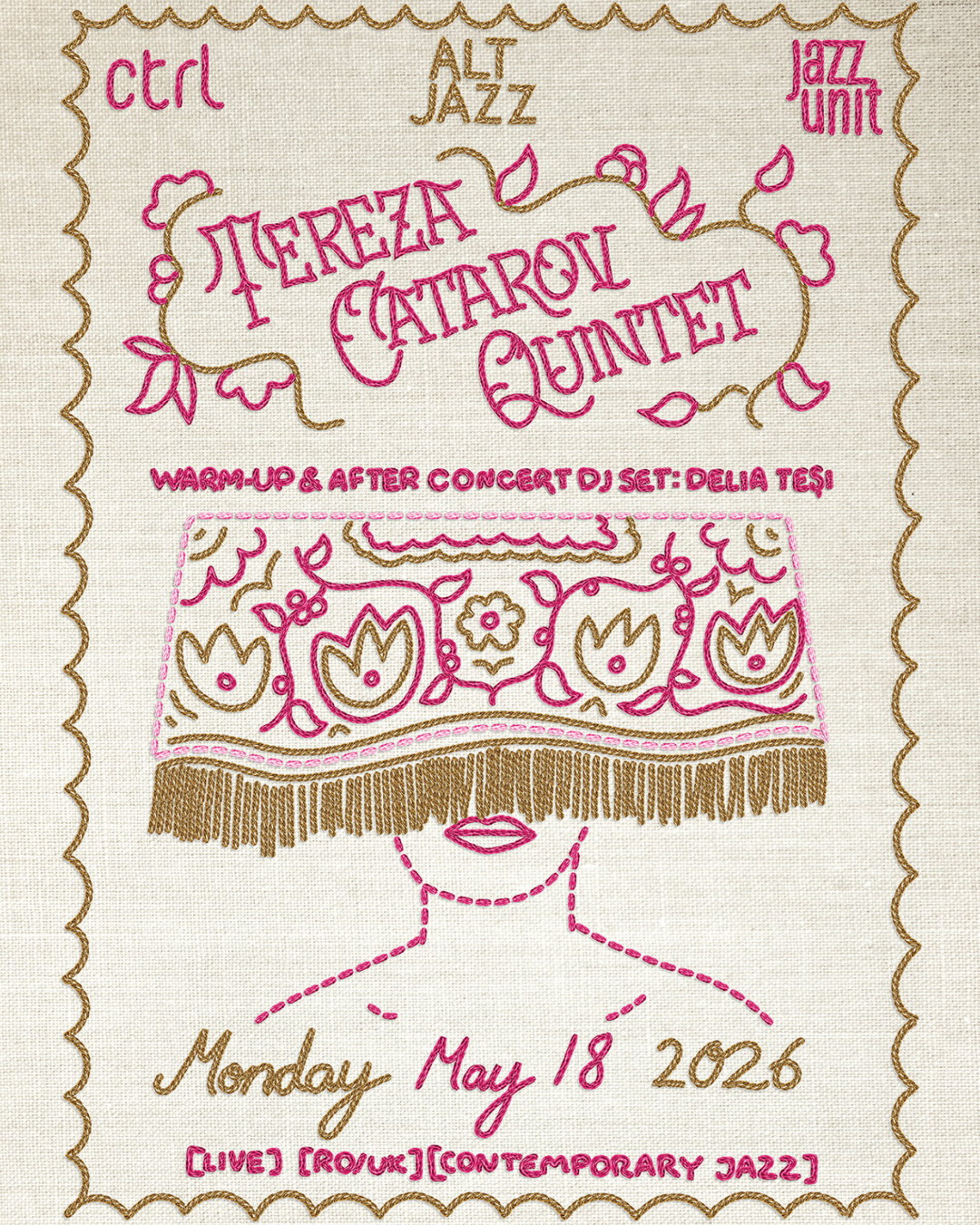 Cronică Concert Tereza Catarov Quintet în Club Control, 18 mai 2026