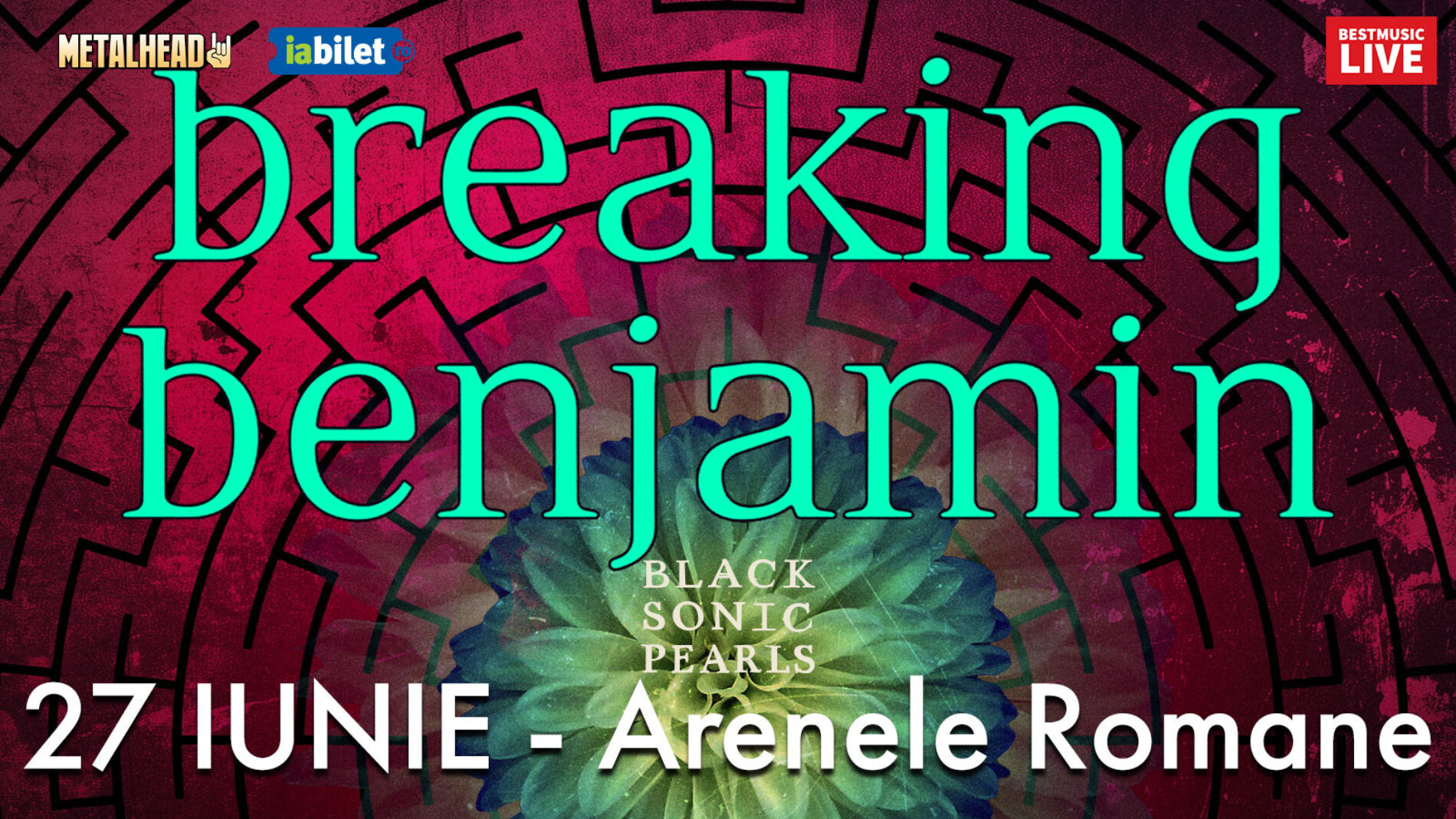 Galerie foto concert Breaking Benjamin și Black Sonic Pearls la Arenele Romane