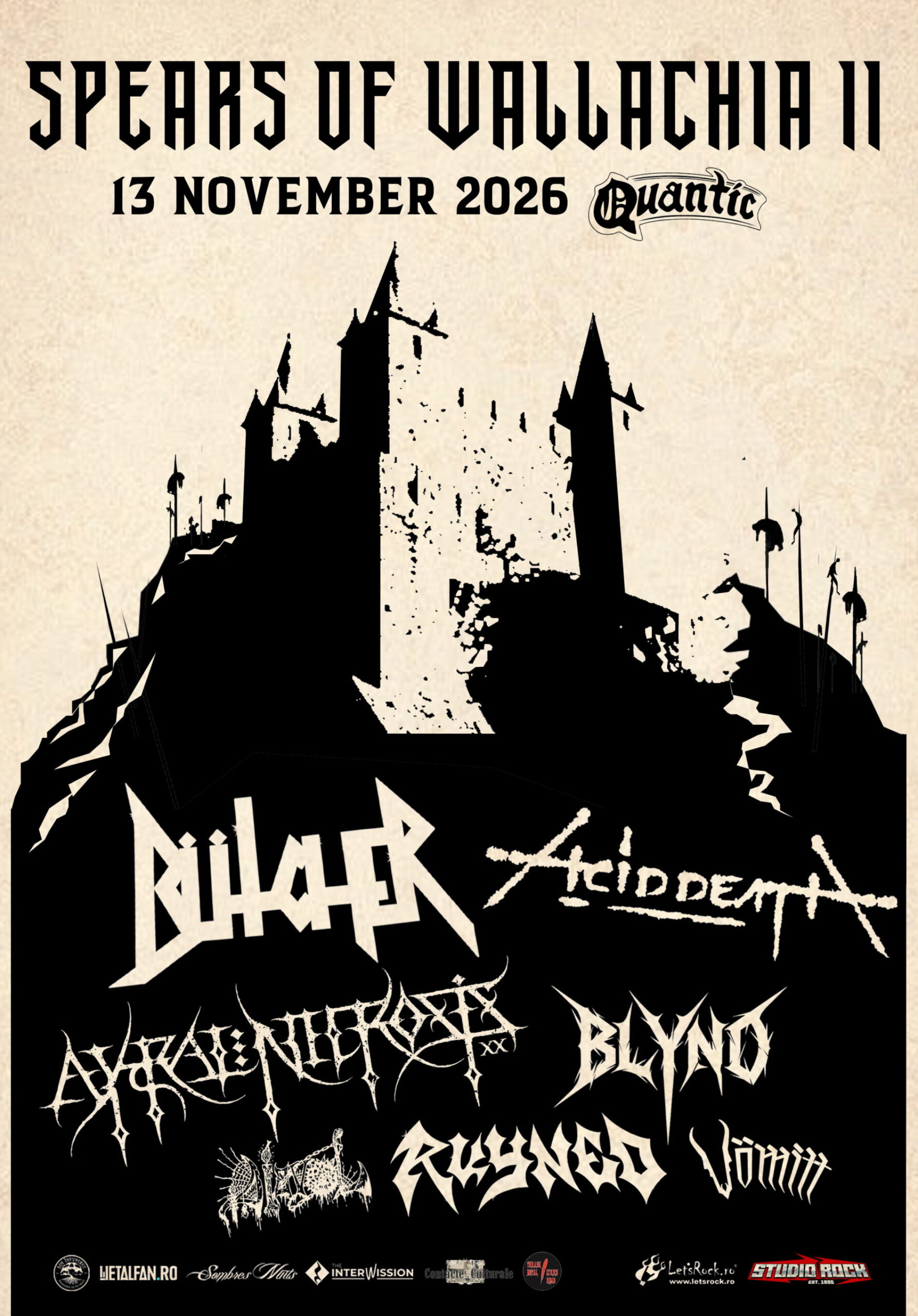 Ruyned, Diavol și Vömitt completează line-up-ul Spears of Wallachia Fest II din Quantic