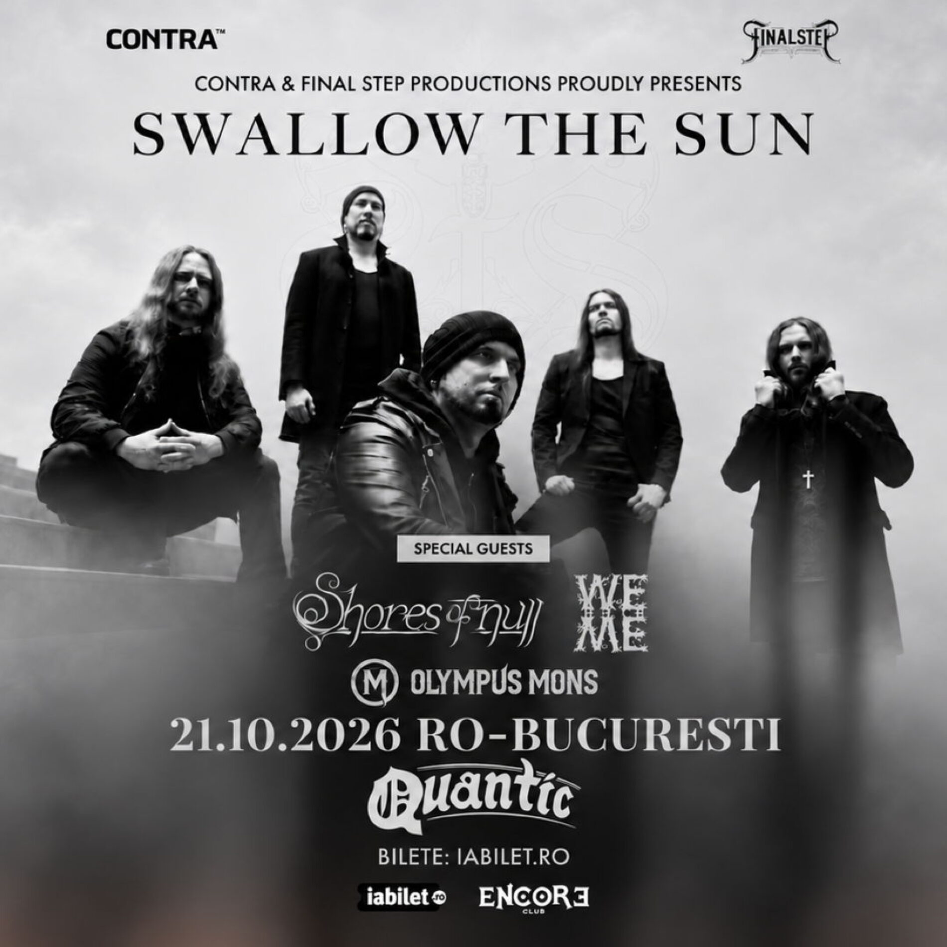 Concert Swallow the Sun în Club Quantic